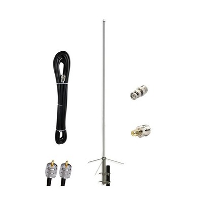 Dual Band VHF UHF 2m 70cm Base Antenna for Mobile Ham Radio Repeater Base Sta...