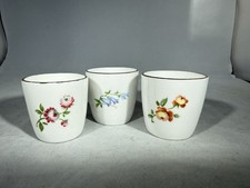 Vintage Crown Staffordshire Egg Cups – Floral Pattern
