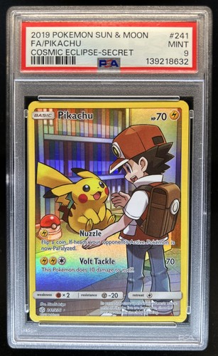 2019 Pokemon Sun & Moon Cosmic Eclipse Pikachu #241/236 PSA 9