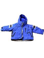 Columbia Toddler 2T Blue Hooded Ski Winter Jacket Coat Insulated Reflective Used