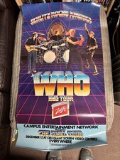 The Who - Original 1982 US Tour Promo Poster  Schlitz Rocks America  51 x90cm