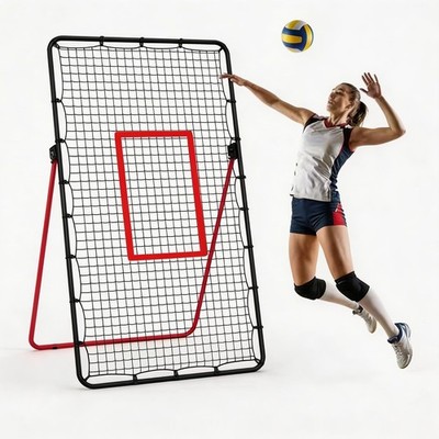 Volleyball Rebounder Net7x4Ft,Bounce Back Training Equipment,Angle Customization