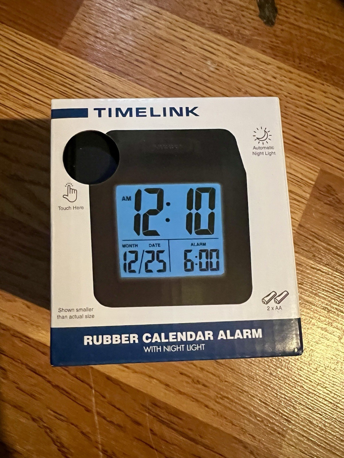 Timelink Rubber Cube Calendar Smart Light Table Clock