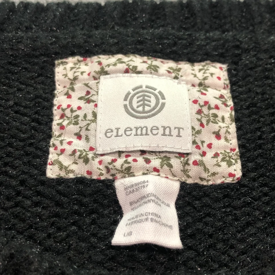 Suéter feminino Element malha grande escuro minimalista hippie indie lounge preto jato - Imagem 2 de 4