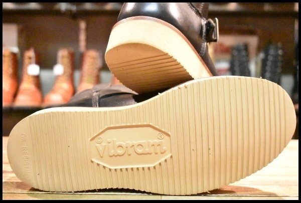 VIBERG 87 Short Shift Engineer Boots UK6.5 Black Leather Vibram