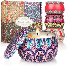 Scented Candles Gifts Set , 8 Pack Aromatherapy Candle 120 Hours Burning Time