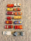 Lot Of  14 Vintage Original Matchbox Lesney Toy Cars & Trucks, Trailer Job Lot