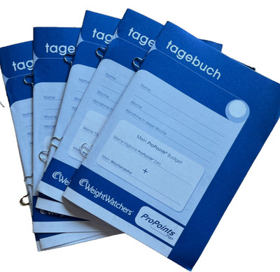 Weight Watchers Pro Points Tagebücher 2 x 5 = 10 für je 7 Tage