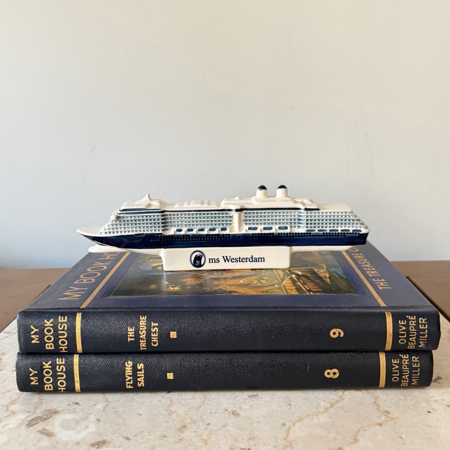 Holland America ms Westerdam Blue Delft Cruise Ship Model Royal Goedewaagen
