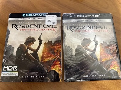 Brand New Resident Evil: The Final Chapter (4K / Blu-ray)  Sealed Slip Cover