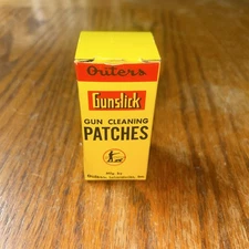 Vintage Outers Gunslick Gun Cleaning Box of Patches Some Remain