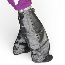 Varsity Y2K Wide Leg Baggy Alternative Skater Jeans