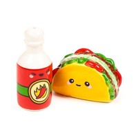 Puckator Frida Taco & Hot Sauce Keramik Salz- & Pfefferstreuer Set 2 Tlg Neu