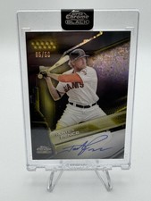 2026 Topps Chrome Black Hunter Pence GOLD Refractor Auto /50 🔥SP Encased Giants