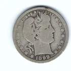 GOOD 1899 BARBER QUARTER