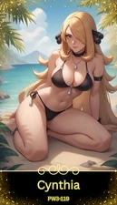 Cynthia - Beautiful Sexy Waifu Card -Custom DIY Fan Art Card PW3-119