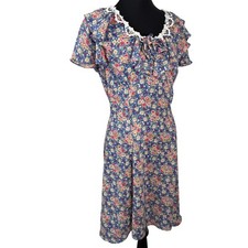 Gunne Sax Dress Jessica McClintock Vintage Ditsy Floral Cottagecore 90s Prairie
