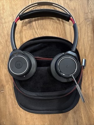 Plantronics Dual Ear Bluetooth Wireless Headphones Headset Boom Mic ANC