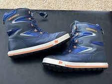 MERRELL SNOW BANK 3.0 WATERPROOF YOUTH BOOTS SIZE 6 LEATHER MINT/NEW CONDITION
