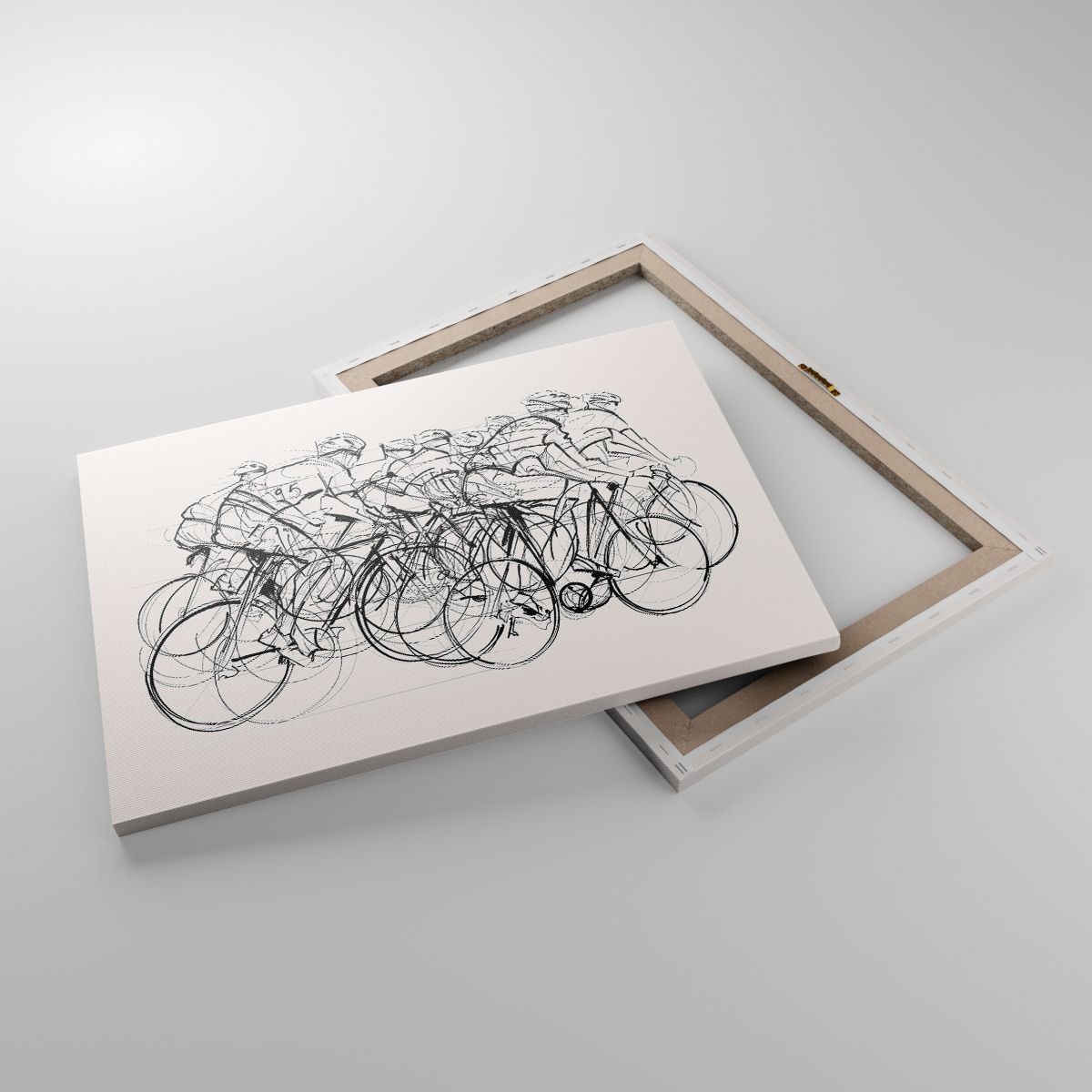 Quadro su Tela 70x50cm bici corsa ruota Stampe Immagini Quadri Moderni Murale foto 2