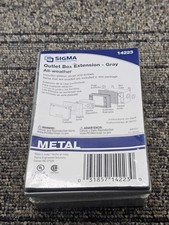 QTY 5 SIGMA 14223: 1-Gang Weatherproof Outlet Box Extension - Die Cast Metal
