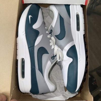 Nike Air Max 1 Dark Teal Green White Wolf Grey Mens Size 10 DH4059-101