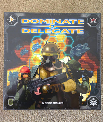 Dominate & Delegate Board Game Longpack Games Campaign 1-4 Players 2022