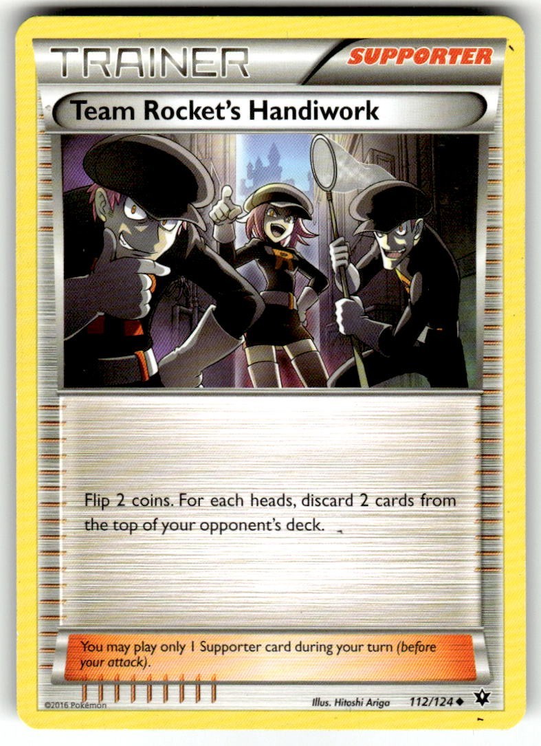 Team Rocket's Handiwork 112/124 XY Fates Collide 2016 - Pokémon TCG
