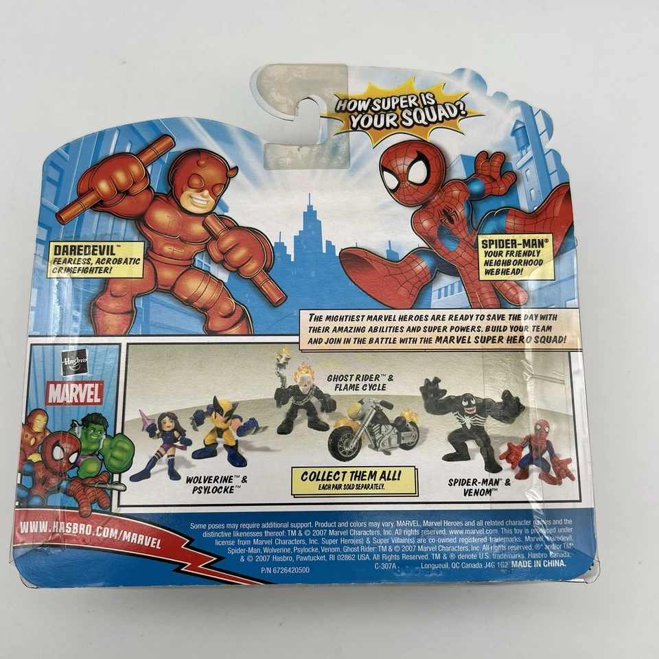 Marvel Super Hero Squad Spider-Man & Daredevil NUEVO Foto 2 de 2