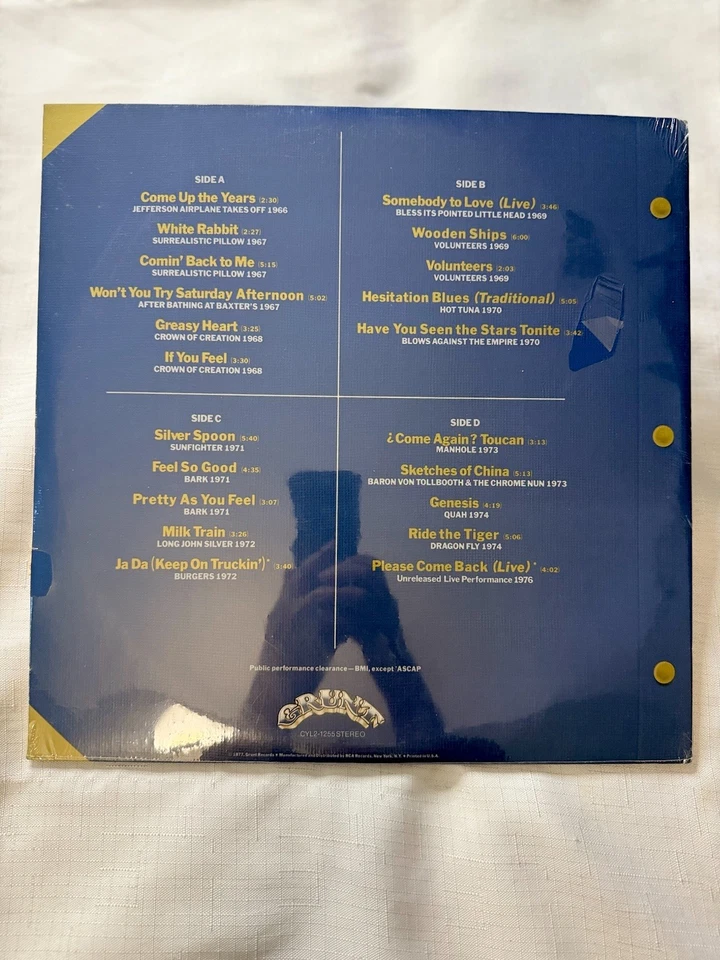 Jefferson Airplane Flight Log 1966-1976 RCA 2LP Rock Compilation Shrink Hype Foto 2 de 2