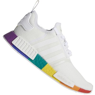 adidas Originals NMD_R1 Pride Sneaker Regenbogen LGBTQ+ Schuhe Weiß Turnschuhe