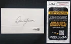 HOF Denny Crum JSA Autographed Louisville Cardinals UL Basketball Index Card Cut