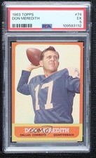 1963 Topps Don Meredith #74 PSA 5 16pf