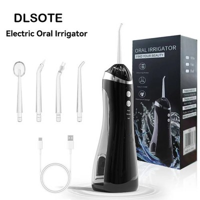 Oral Irrigator, 3 Cleaning Modes, Portable, Rechargeable, Waterproof IP65, F