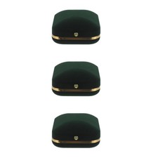 Set of 3 Jewelry Gift Box for Pendant Velvet Necklace Case Storage Display
