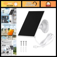 "Solar Panel for Outdoor Security Camera - IP65 Waterproof, 360° Adjustable, 13F