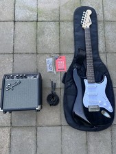 Squier Stratocaster Electric Guitar Pack Blac...