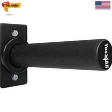 Vertical Wall Mounted Olympic Barbell Holder, Barbell Storage Rack, Hanging B...