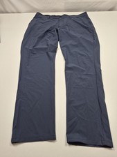 Travis Mathew Right On Time Golf Pants Men 38 x 32 Blue Stretch Performance