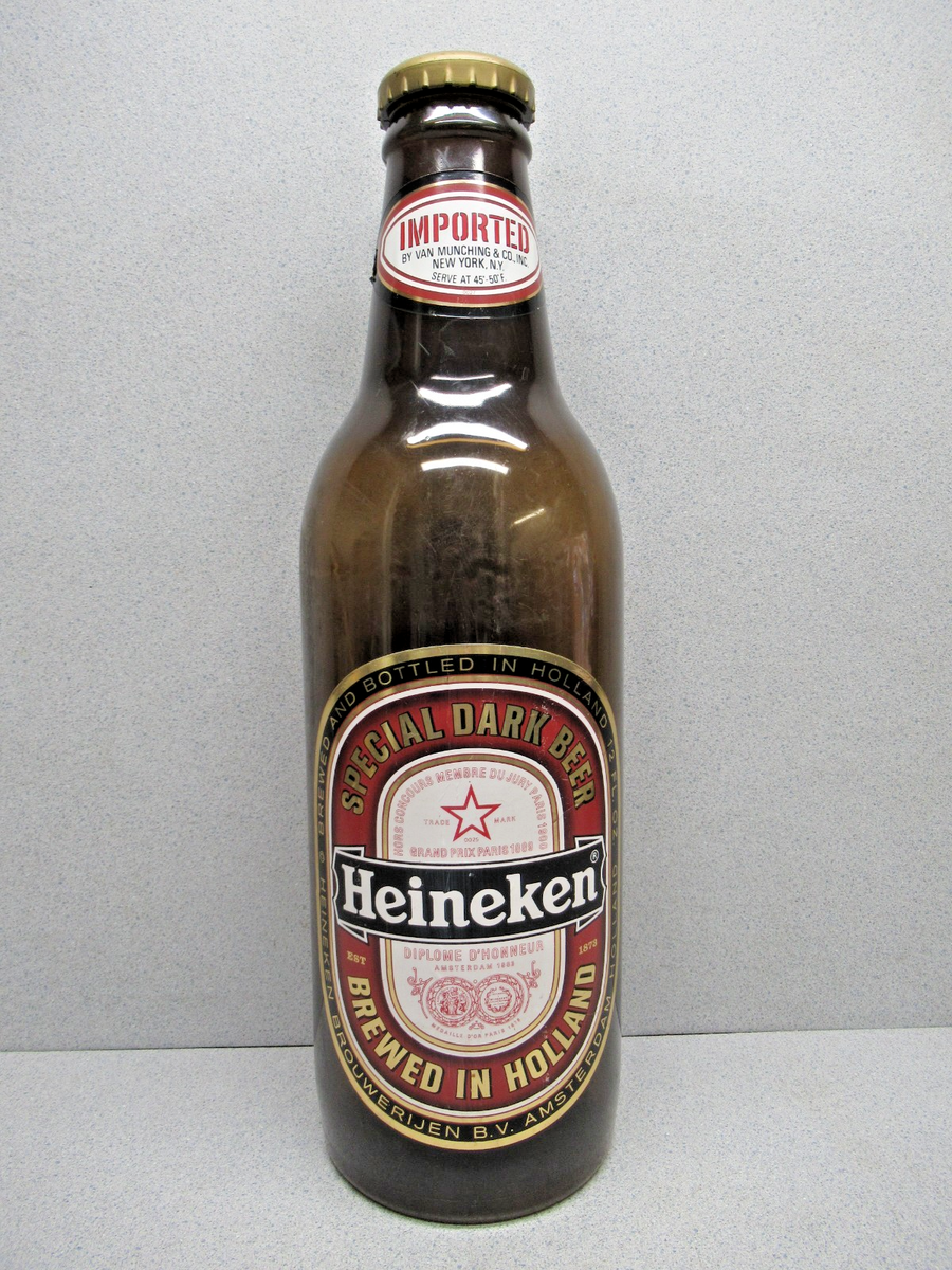 Heineken 大型フラッグ 販促用バナー（約292cm×約195cm） Vintage Plastic Heineken Advertising Jumbo Giant Beer Bottle