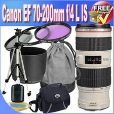 Canon EF 70-200mm f/4 L IS USM Lens for Canon Digital SLR Cameras 67mm 3 Piece