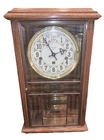 Ansonia Gold Medallion Beveled Glass Mechanical Clock~Model #681~Needs Repaired!