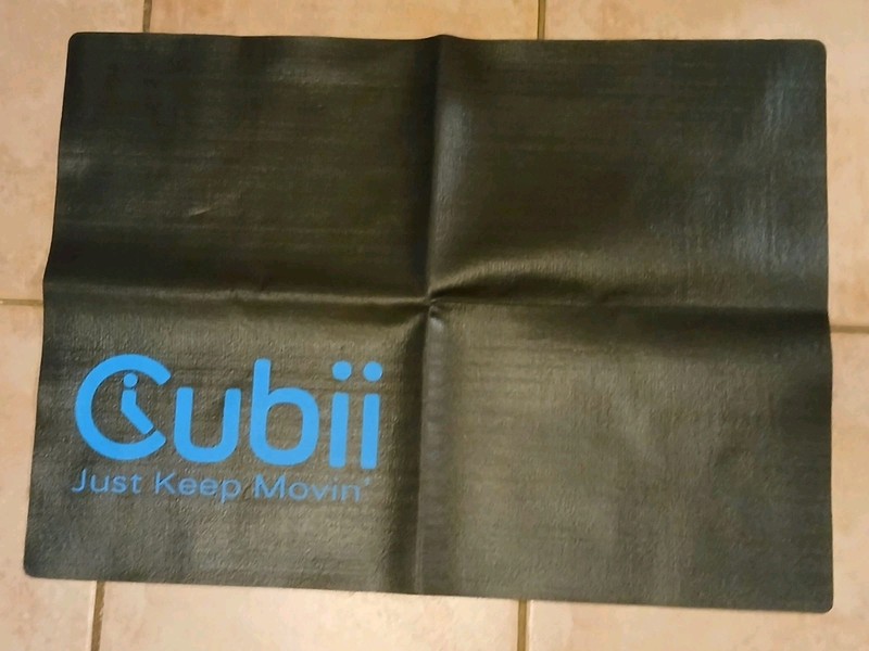 New Cubii Elliptical Non-Slip Workout Black Mat