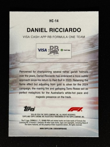 2024 Topps Chrome Formula 1 F1 - HELMET - PICK YOUR CARD | COMBINED SHIPPING! - Bild 28 von 30
