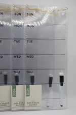Acrylic Dry Erase Weekly Board 14"x6" with Marker - New - 14 Boards included