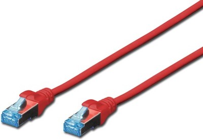 DIGITUS Professional CAT 5e SF-UTP Patchkabel Netzwerkkabel RJ45 1m Rot BRANDNEU