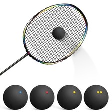 Durable Rubber Squash Balls 4Pcs for Indoor Outdoor Racket Sport Practice
