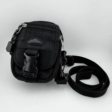 Samsonite Small Camera Pouch Case Black w/ Shoulder Strap 5 x 4 x 2