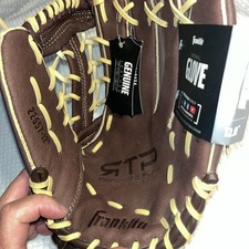 NWT Franklin RTP Pro Series Brown Leather Baseball Glove 22558-12" RHT Thrower
