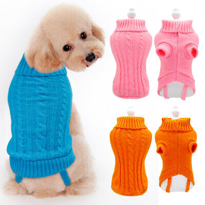 Dog Knitted Sweater Small Dogs Knitwear for Chihuahua Warm Puppy Shirt Clothes